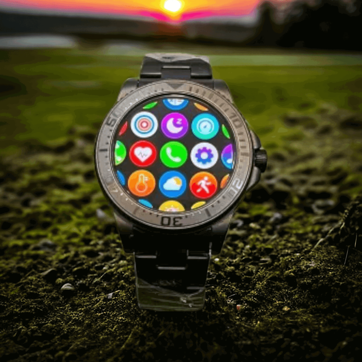 TimeFlix Eclipse Luxury Ed. Metal Smart Watch- Premium Design, Long Battery Life! - TimeFlix India