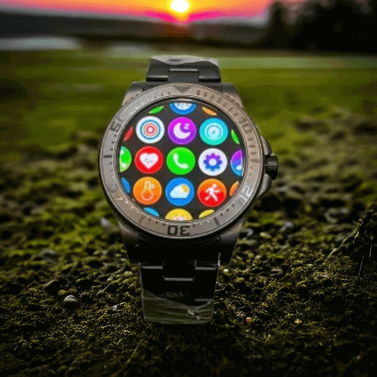 TimeFlix Eclipse Luxury Ed. Metal Smart Watch- Premium Design, Long Battery Life! - TimeFlix India