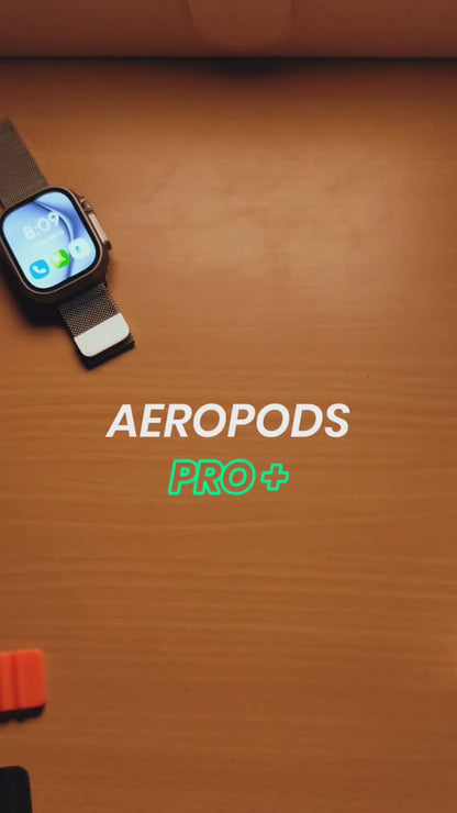 AeroPods Pro Plus TWS Wireless Earbuds - Display Controls + ANC, Instagram Reel & YT Shorts Controller + Camera Shutter